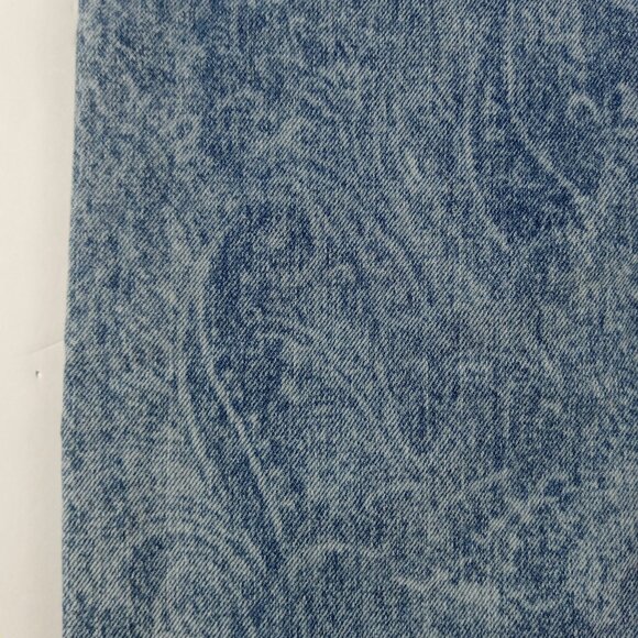 Mango MNG Mid Rise Straight Leg Jeans Women's Size 2 Light Wash Paisley Print - Picture 6 of 9